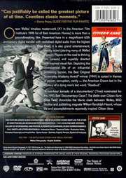 Preview Image for Back Cover of Citizen Kane: 60th Anniversary Edition