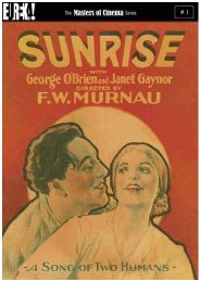 Preview Image for Sunrise - Masters of Cinema release out in September